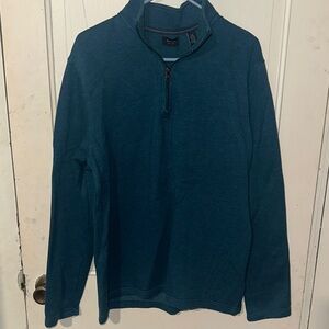 Arrow Men's Teal Lightweight Quarter Zip Pullover